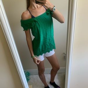 Green Blouse NWT